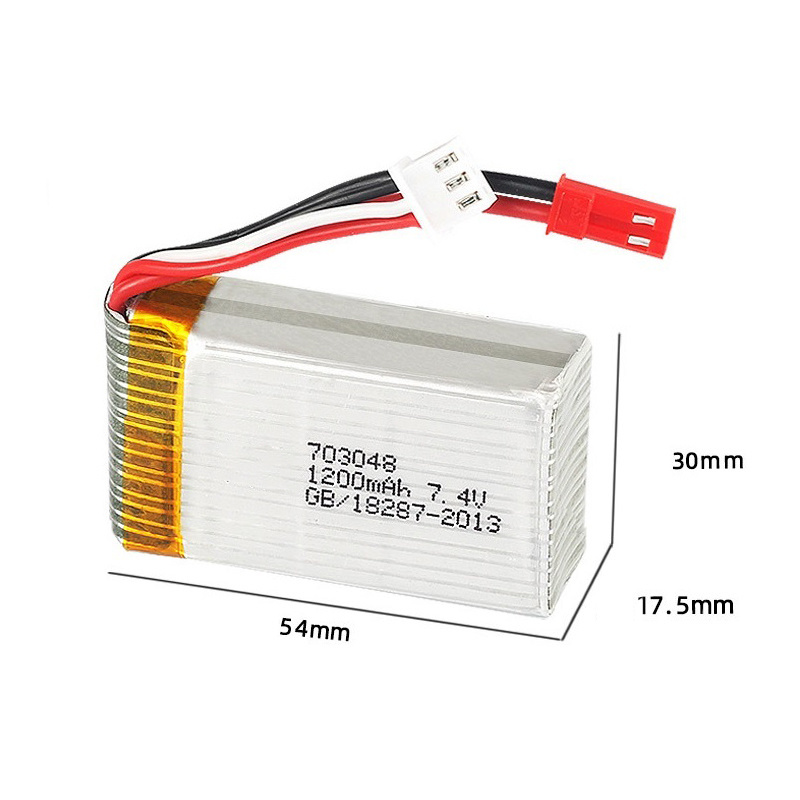 Pin Lipo 2S 7.4 V 1200MAh 7030 - đánh giá và giá Eachine Drone E010