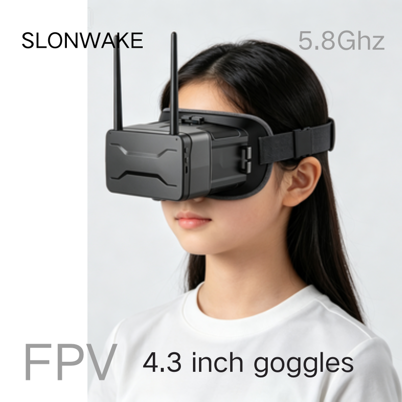 5.8G FPV Goggles 4.3 Inch 480* - đánh giá và giá Drone Racing Antenna